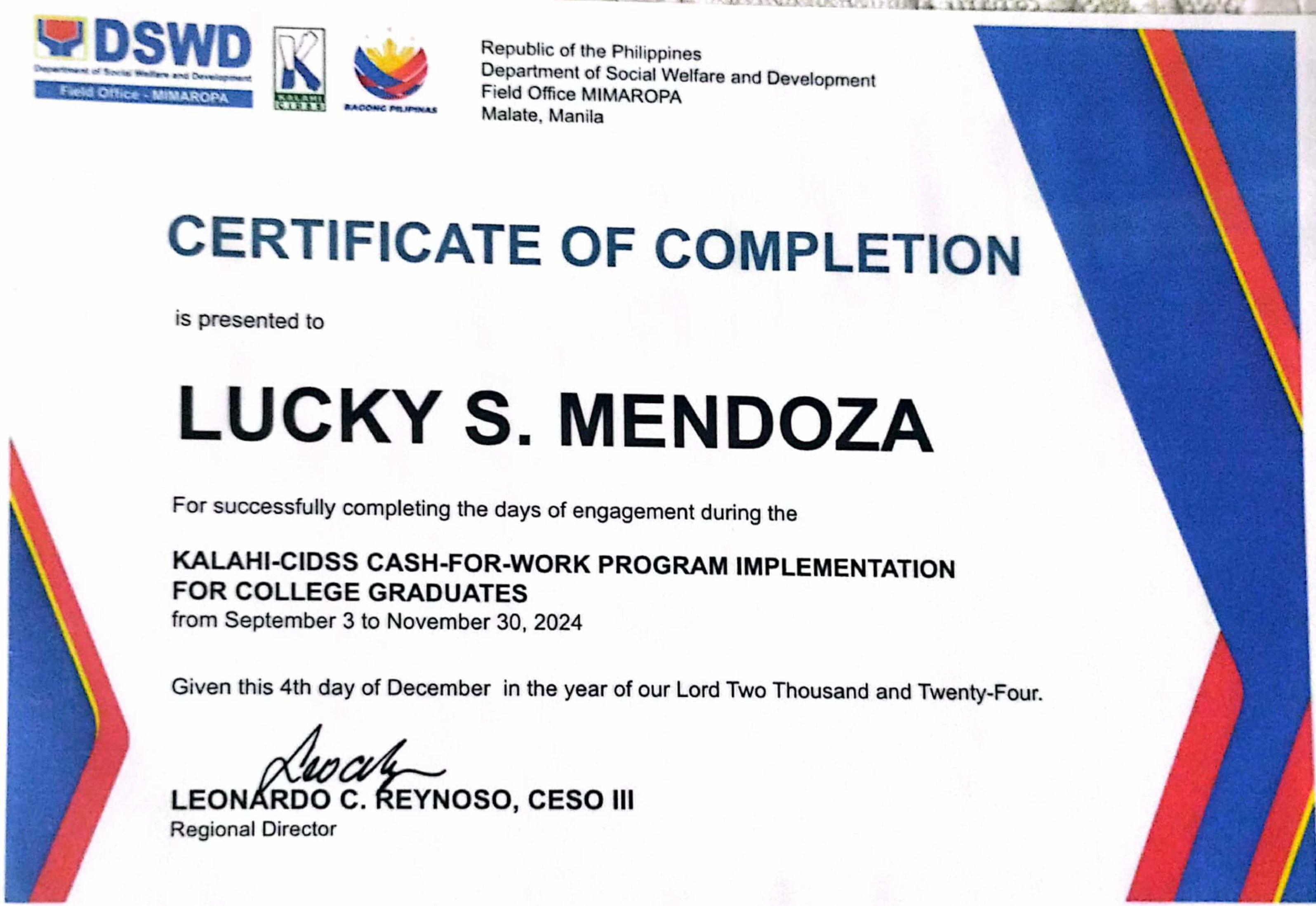 Certificate 3